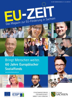 Titelblatt EU-Zeit Sonderausgabe 60 Jahre Europäischer Sozialfonds